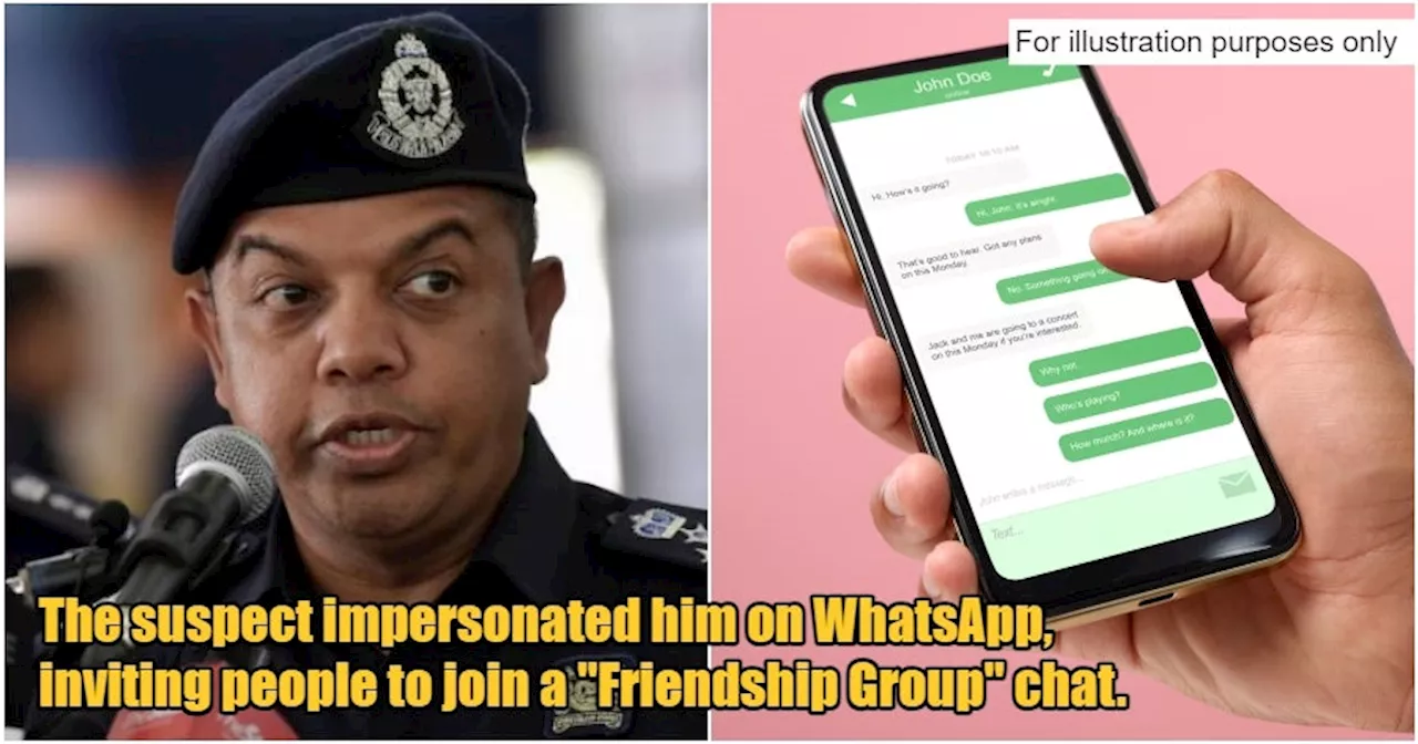 Police Hunting for PDRM Deputy Inspector-General Impersonator Running 'Friendship Group' on WhatsApp