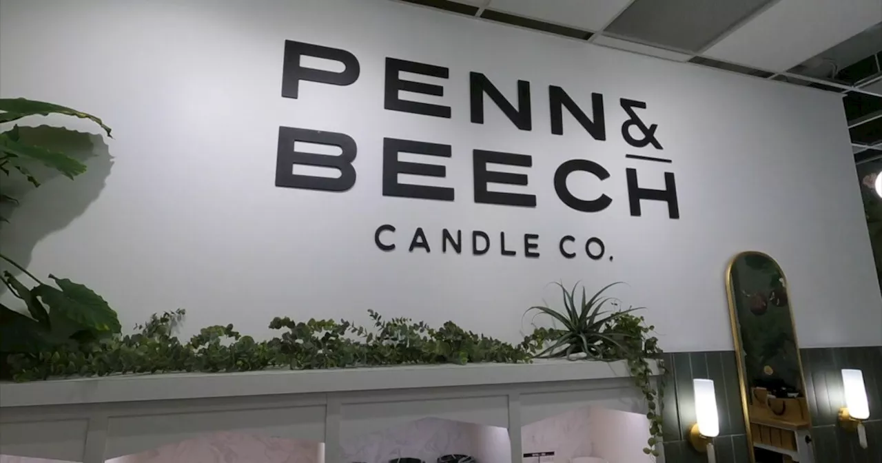 Custom-scented candles create lasting warmth at Penn & Beech