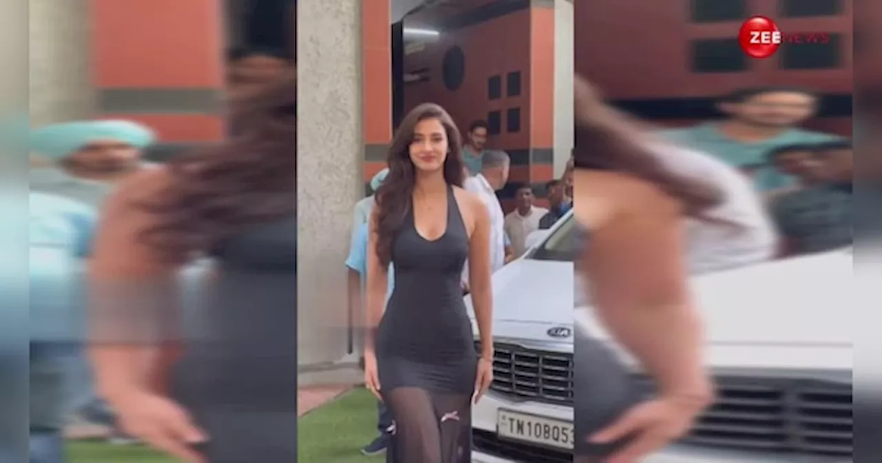 उफ्फ! ब्लैक बॉडीकॉन ड्रेस और लहराते बालों में अप्सरा बनकर निकलीं Disha Patani, हटाए नहीं हटेगी नजर