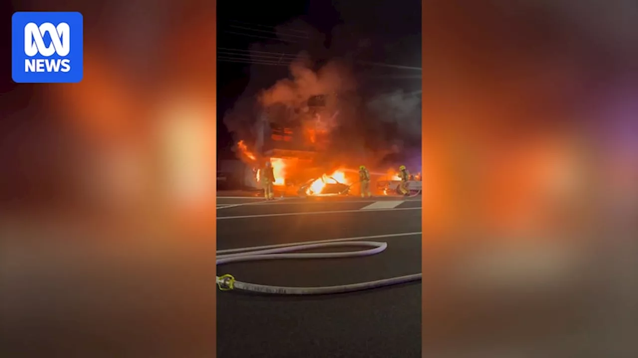 Ballina tobacco shop destroyed by fire after suspected 'ram raid' attack