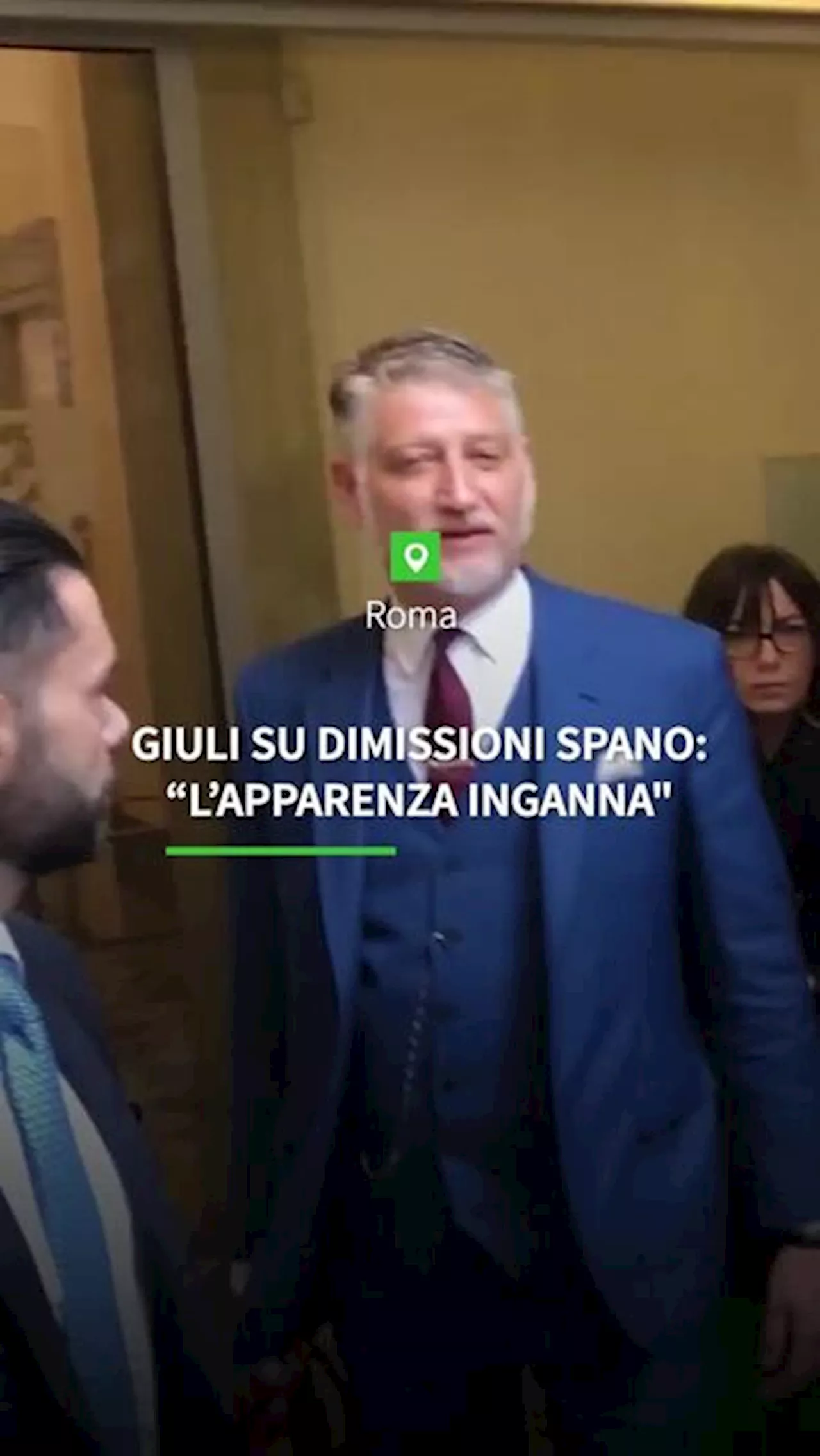 Giuli su dimissioni Spano: 'L'apparenza inganna'