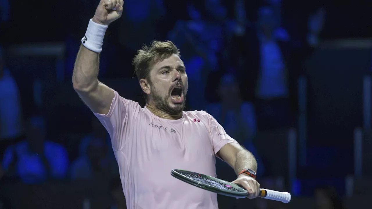 Wawrinka outlasts Mannarino at Swiss Indoors and Rublev advances