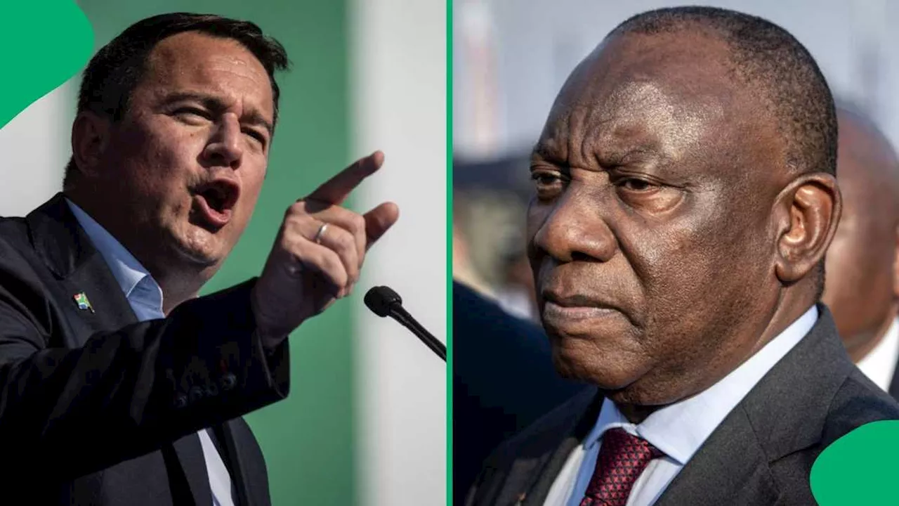 Democratic Alliances Distances Itself From Ramaphosa’s Pro-Russia Comments