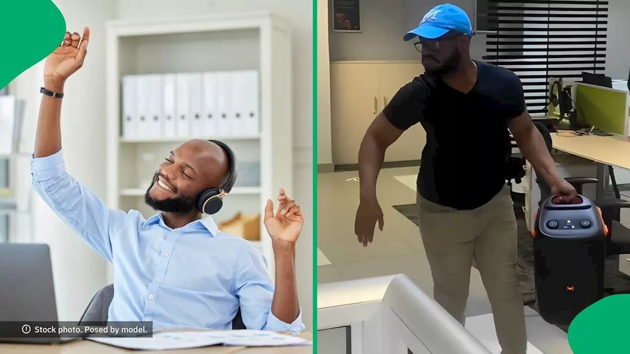 Lol: Man Blast Music in the Office As Payday Draws Closer, Netizens Entertained