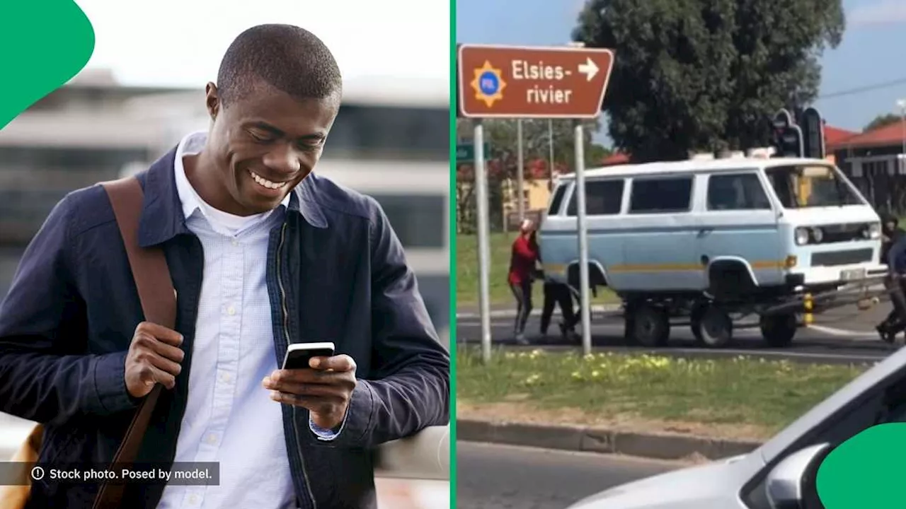 Video Captures Cape Town Gents Pulling Taxi With Cart, Netizens Laugh: “South Africa Is a World”