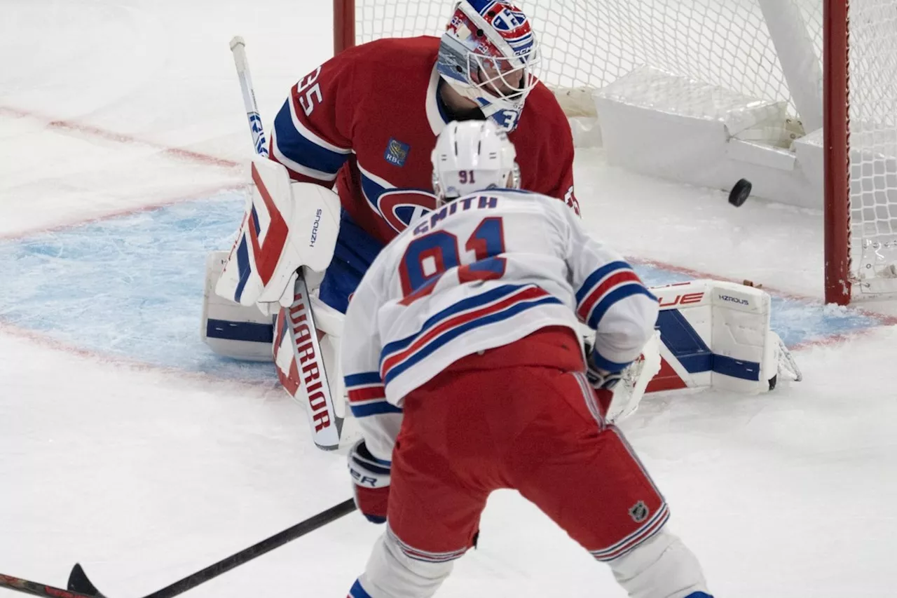 Chytil scores twice, surging New York Rangers rout Montreal Canadiens 7-2