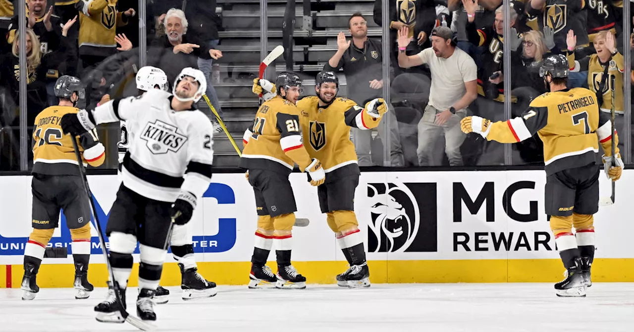 Hertl scores twice, Golden Knights snap three-game skid with 6-1 win over Kings