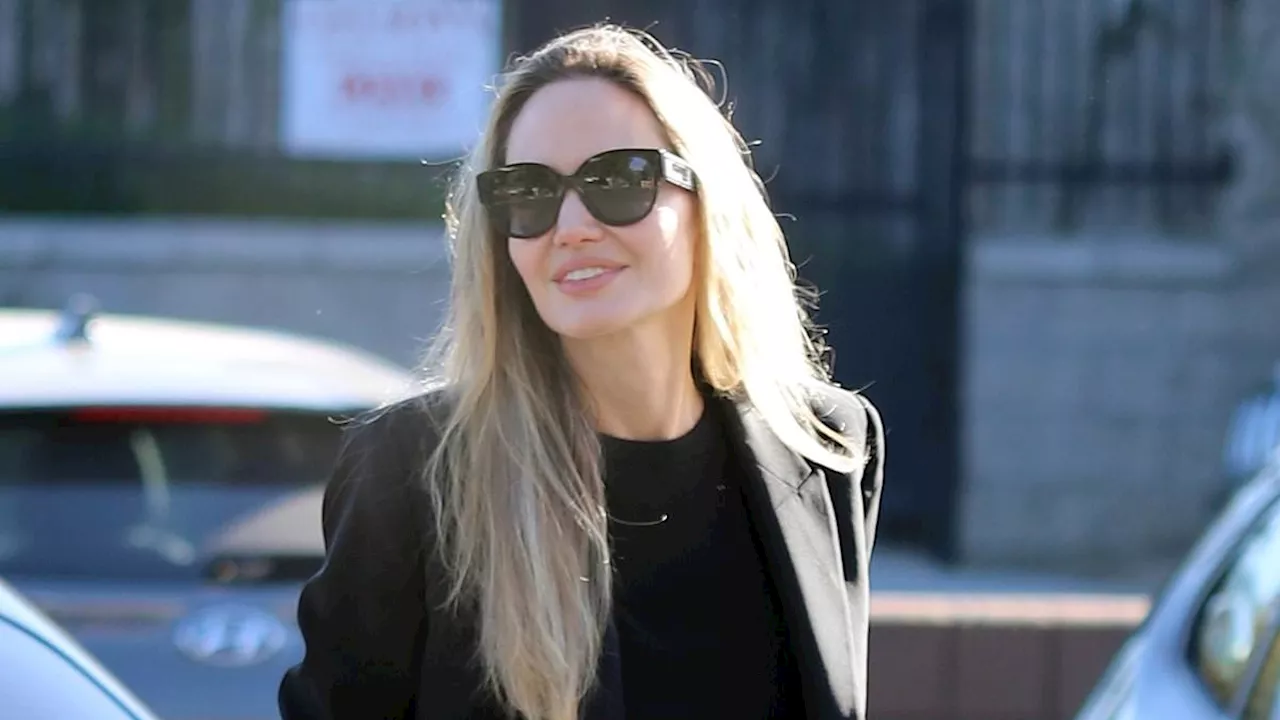 Angelina Jolie, 49, looks blonder than ever in Los Angeles after 'romance' with Akala, 40, is...