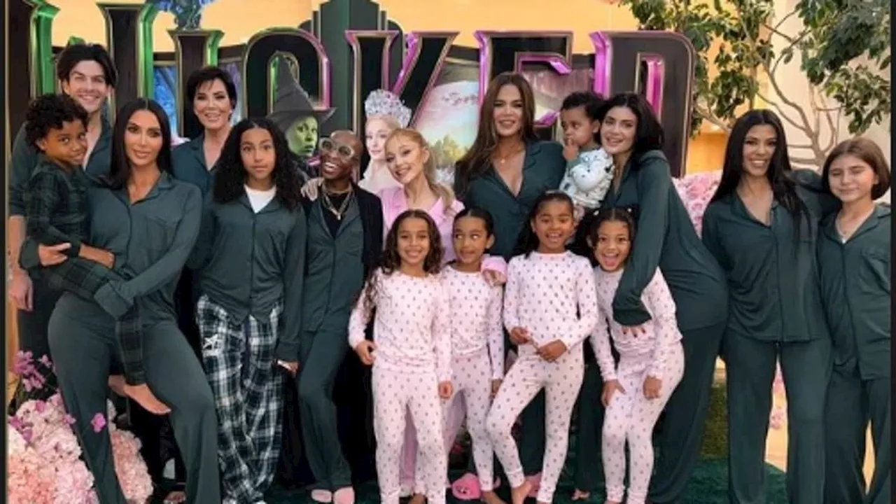 Inside Kim Kardashian's lavish Wicked pajama party with Ariana Grande and Cynthia Erivo