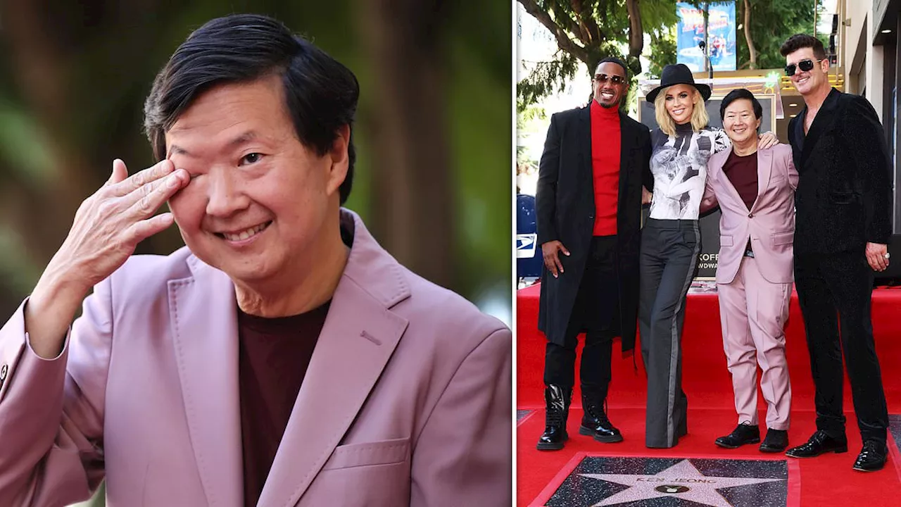 Ken Jeong tears up during star-studded Hollywood Walk of Fame ceremony