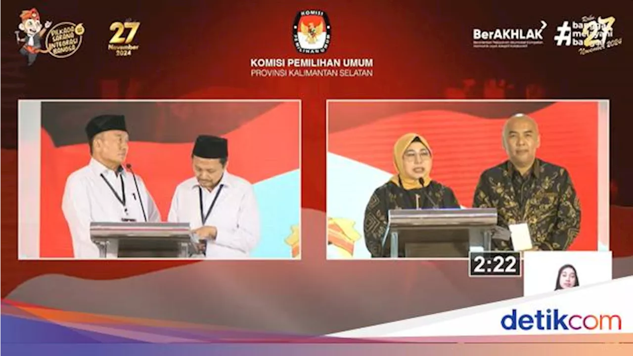 Debat Pilgub Kalsel, Begini Gagasan Muhidin-Raudatul soal Infrastruktur Jalan