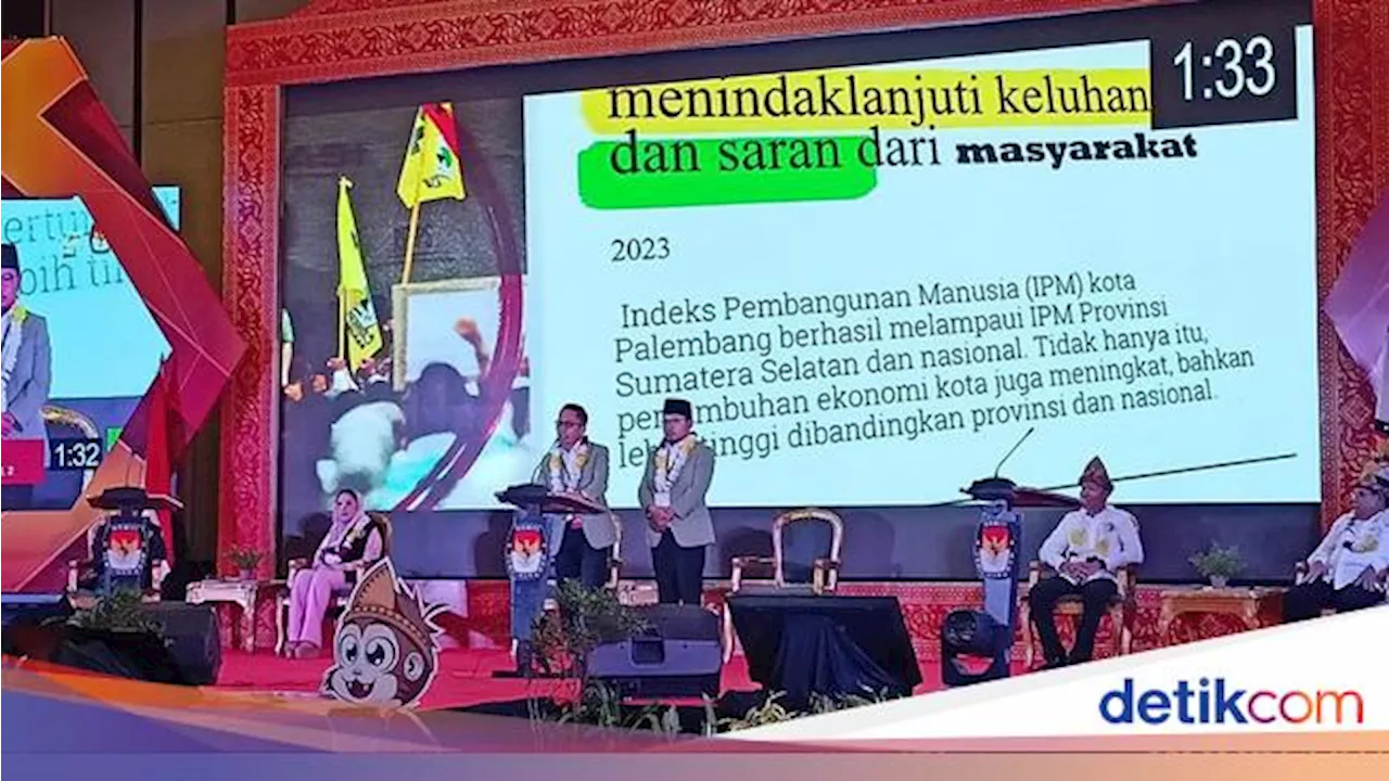 RD-PS Sampaikan Program Kerja Pro Rakyat dalam Debat Pertama Cawako Palembang