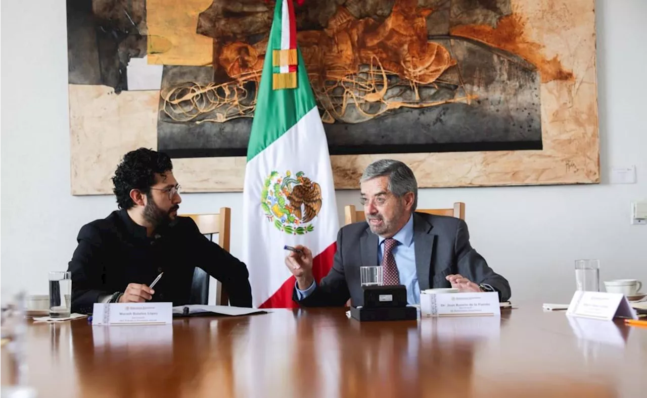 Juan Ramón de la Fuente revisa con Marath Bolaños temas laborales del T-MEC; acuerdan difundir plataforma “México te emplea'