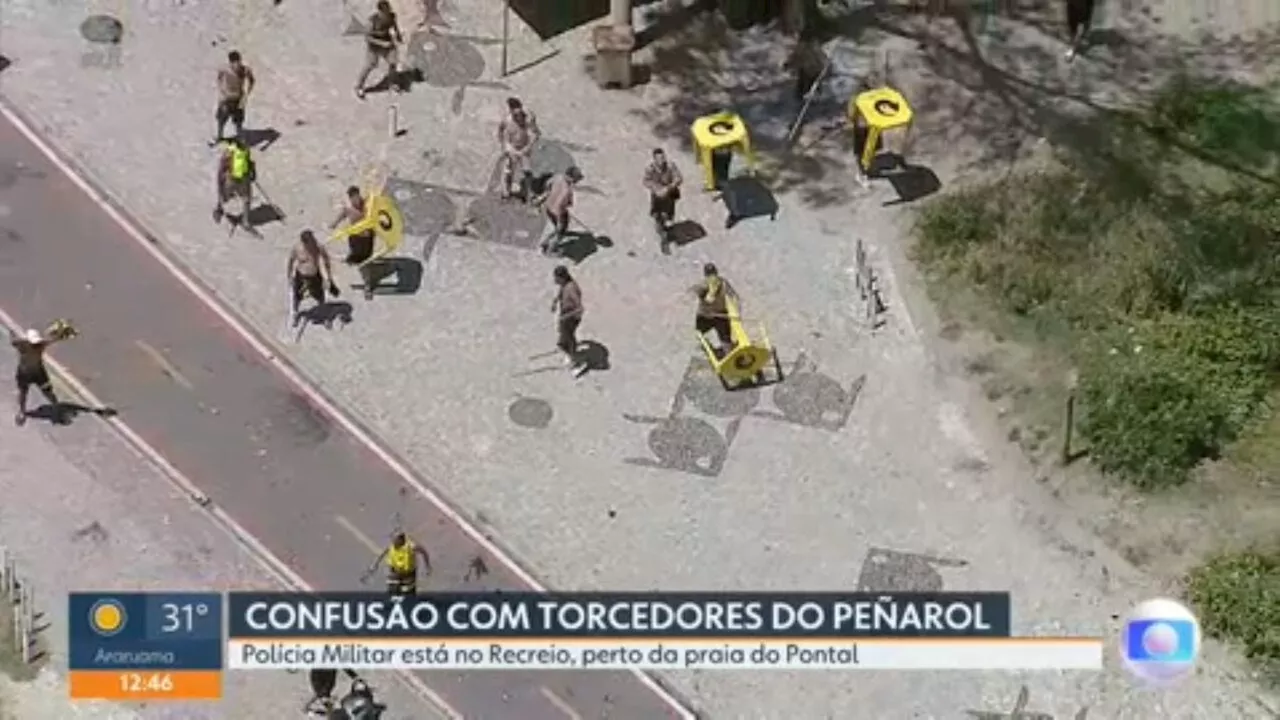 Após confusão, torcedores do Peñarol serão expulsos do Rio, diz governador