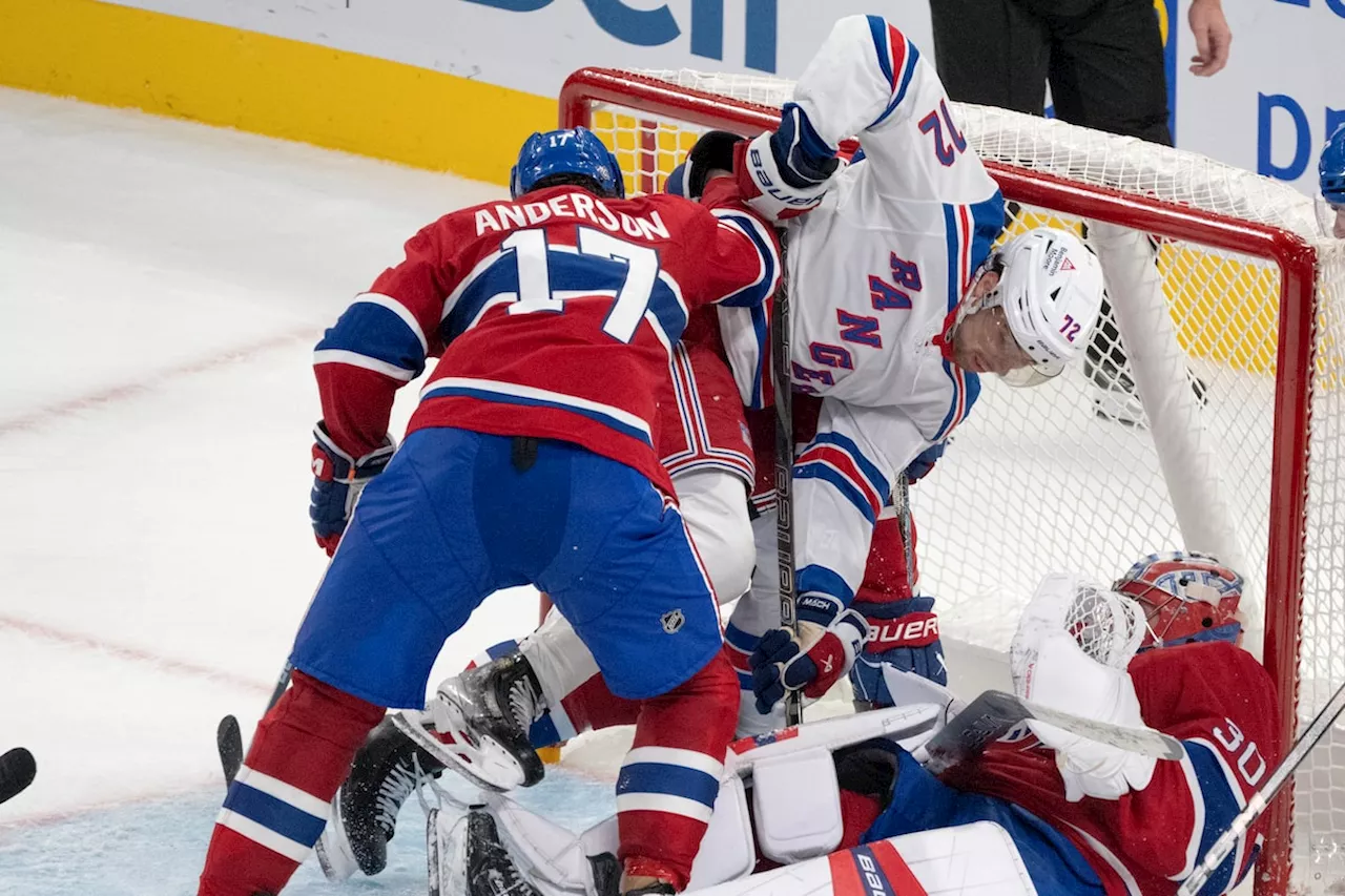 Chytil scores twice, surging New York Rangers rout Montreal Canadiens 7-2