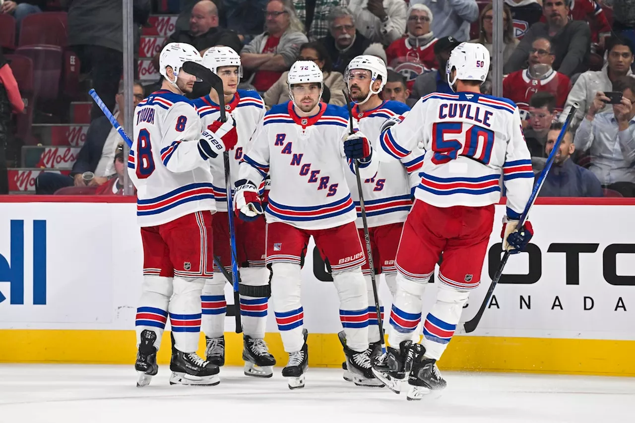 New York Rangers lean on depth for decisive 7-2 win over Montreal Canadiens