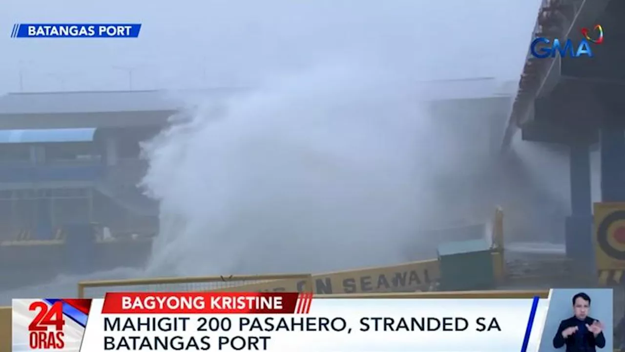 Passengers in Batangas Port stranded for 24 hours due to Kristine