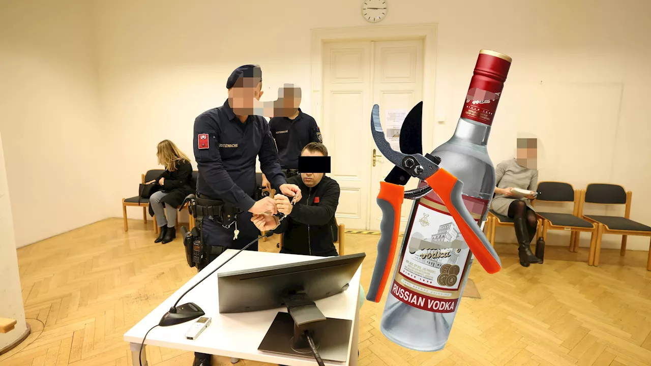 '2 Liter Wodka getrunken'– Mann drohte mit Heckenschere