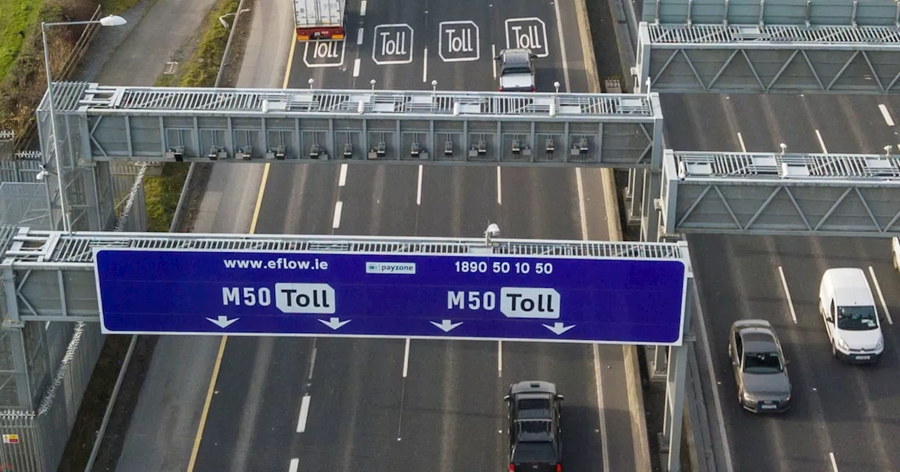 M50 fees to rise by 10c in new year for vehicles with no toll accounts