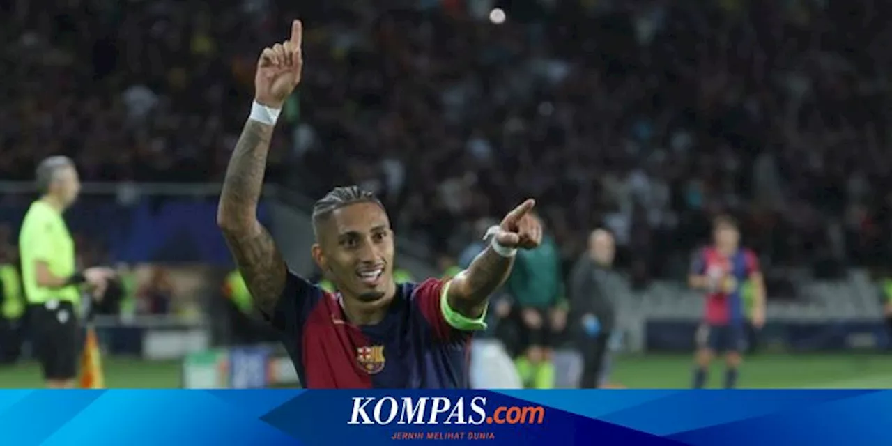 Barcelona Vs Bayern, Angka 100 di Balik Hattrick Raphinha