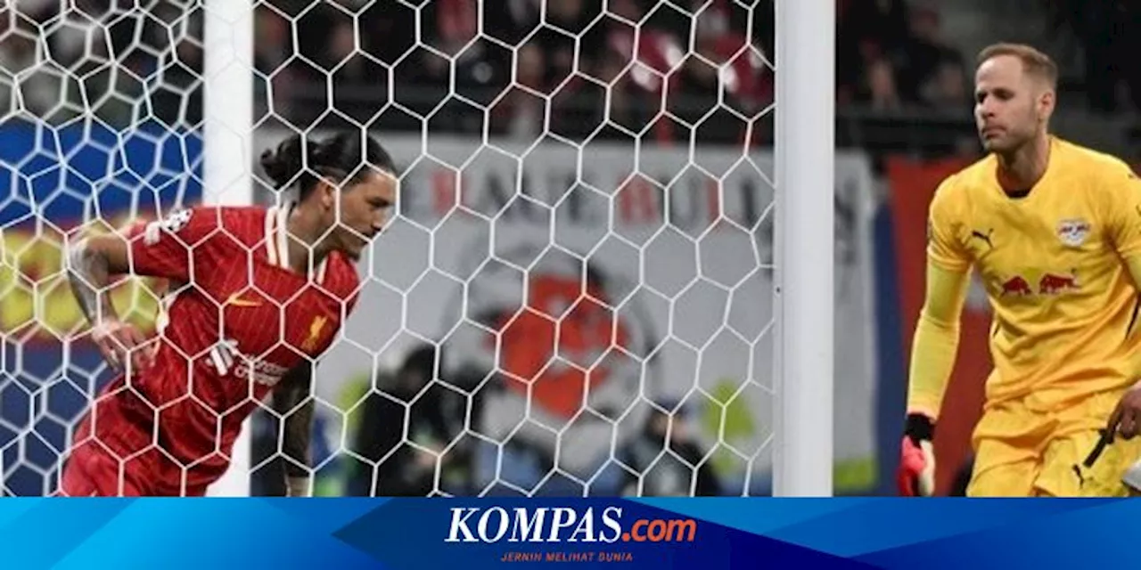 Hasil RB Leipzig Vs Liverpool 0-1, Darwin Nunez Pimpin Kemenangan The Reds