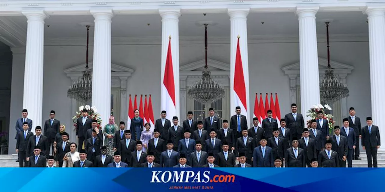 Daftar Lengkap Menteri dan Wakil Menteri di Bawah Kemenko Kabinet Merah Putih Prabowo-Gibran