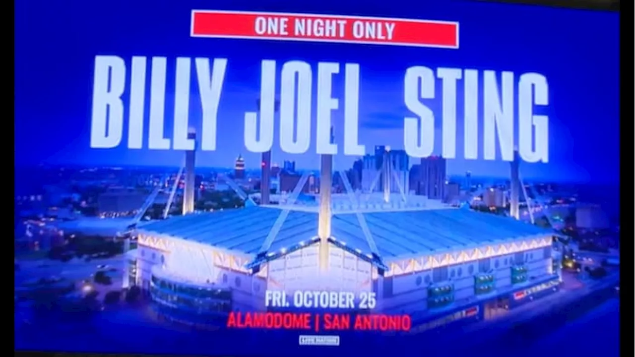 Billy Joel & Sting set to perform at the Alamodome this Friday