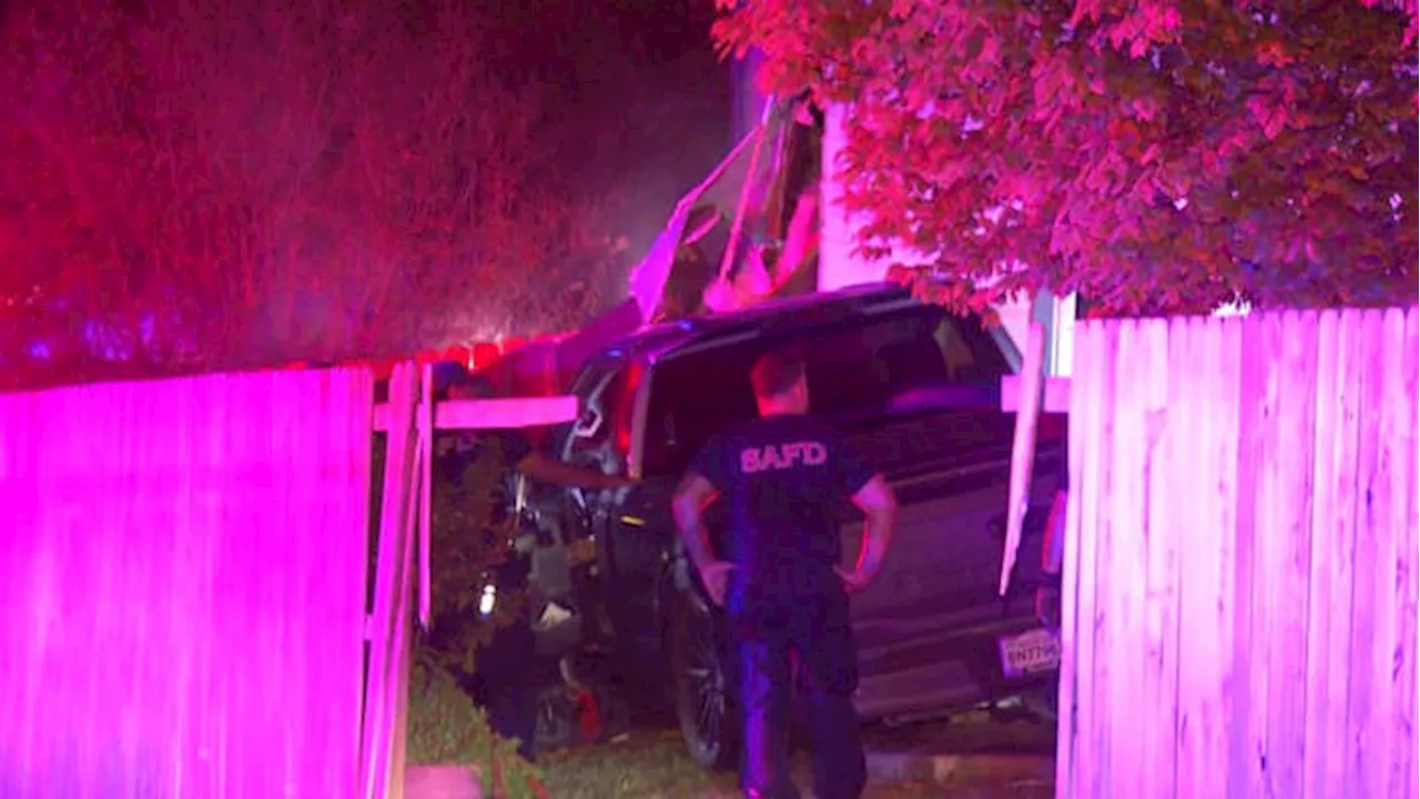 San Antonio woman finds pickup nearly ‘in her bed’ after driver loses control