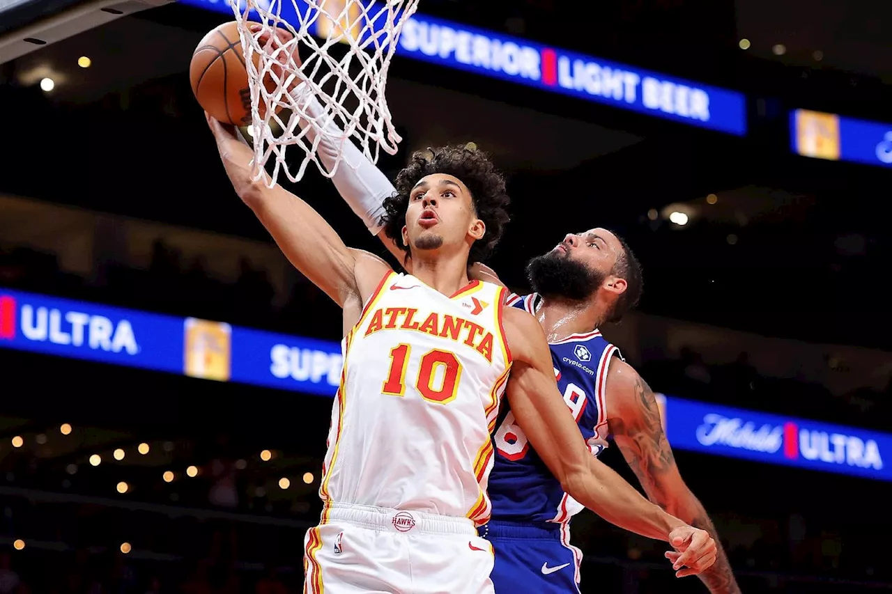 «Ce n'était pas écrit d'avance», assure Risacher, qui débute en NBA (à l'AFP)