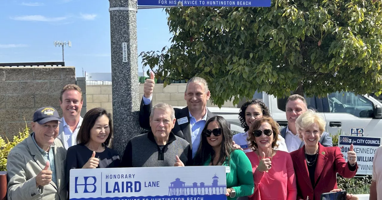 A political kingmaker gets an honorary street in Huntington Beach