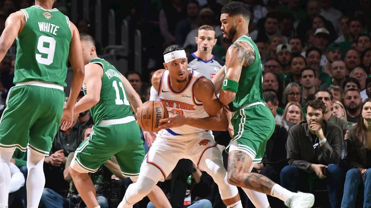 Ala dos Knicks brinca após derrota para o Celtics na NBA