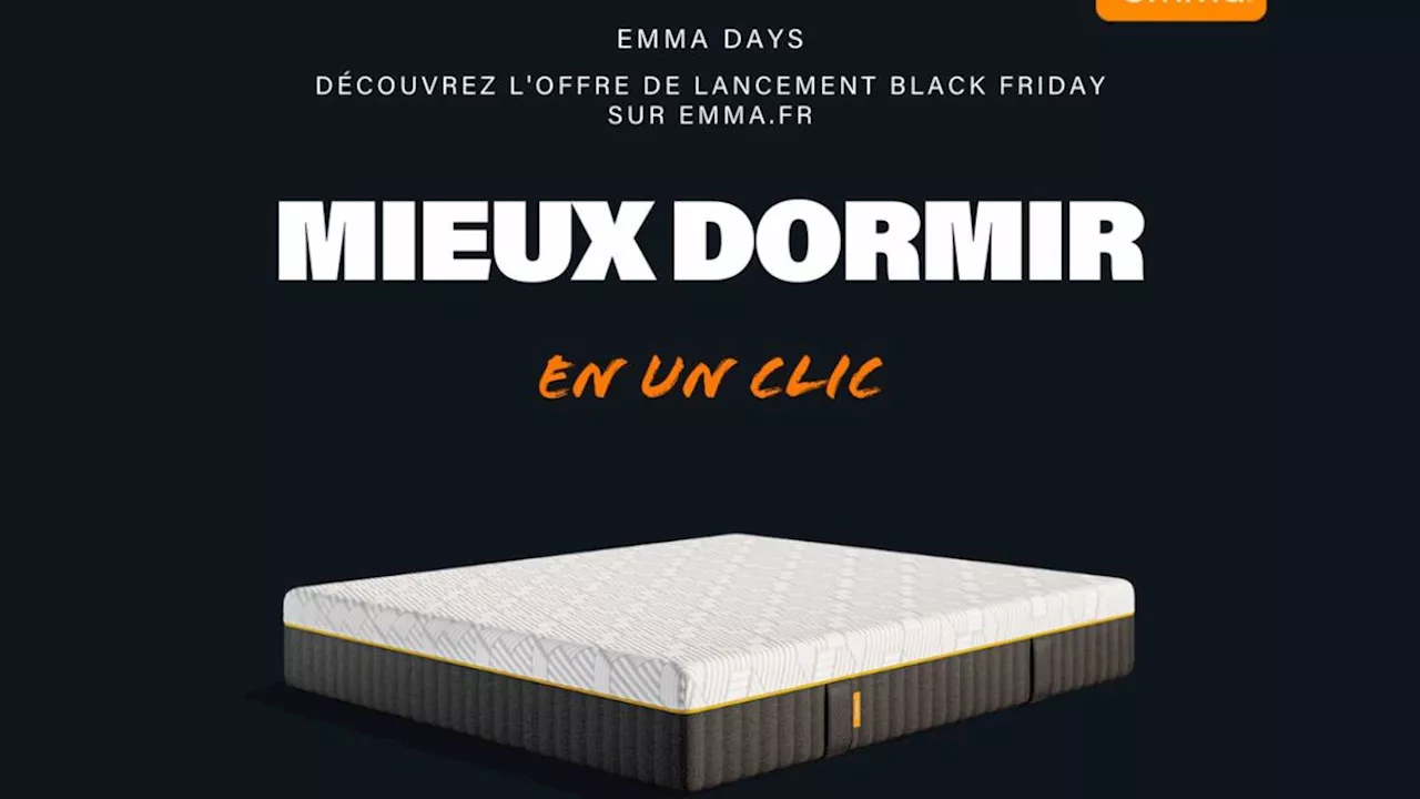 Pendant les Emma Days, Emma Sleep lance son offre Avant-Première Black Friday