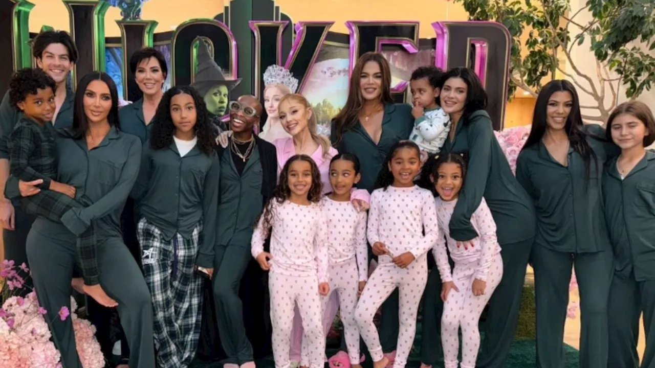 Kim Kardashian Hosts a 'Wicked' Watch Party With Ariana Grande and Cynthia Erivo in Attendance