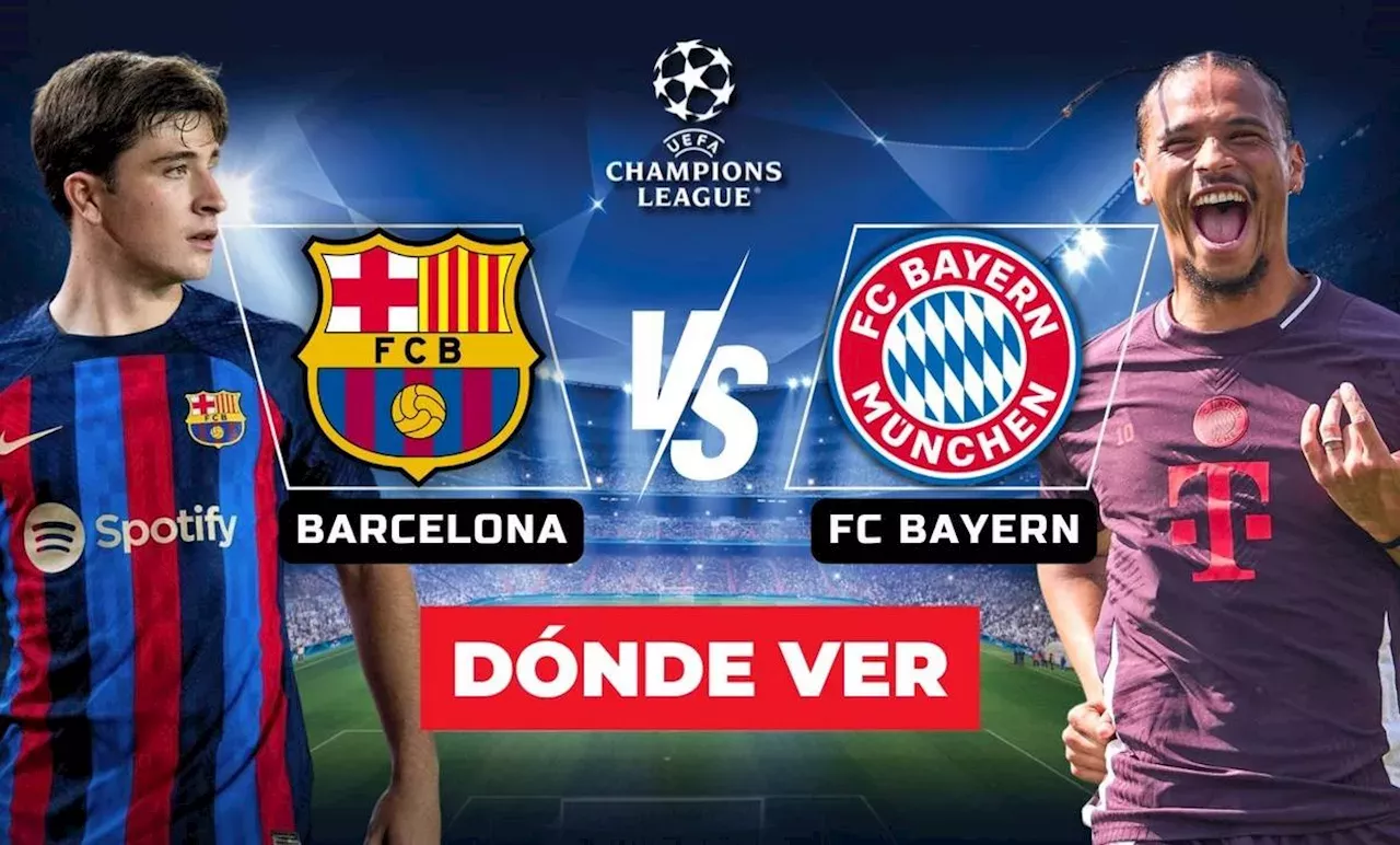 ¿Dónde VER Barcelona vs. Bayern? Horario y canal GRATIS hoy en