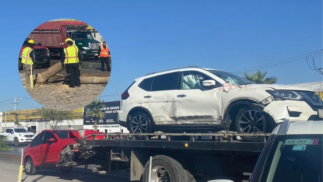 Conductor cambia de carril sin precaución e impacta auto en Torreón