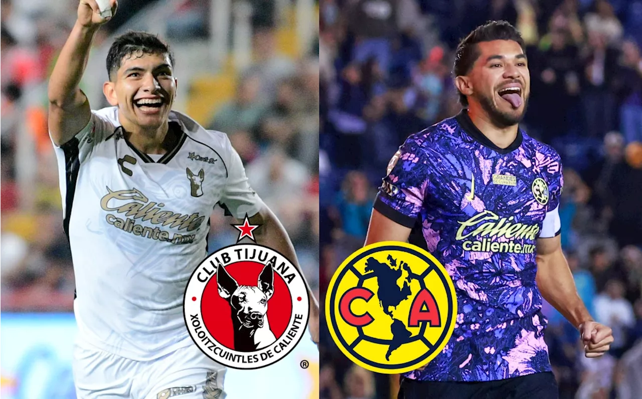 Tijuana vs América: ¿Dónde y a qué hora VER partido HOY de la Liga MX 2024?