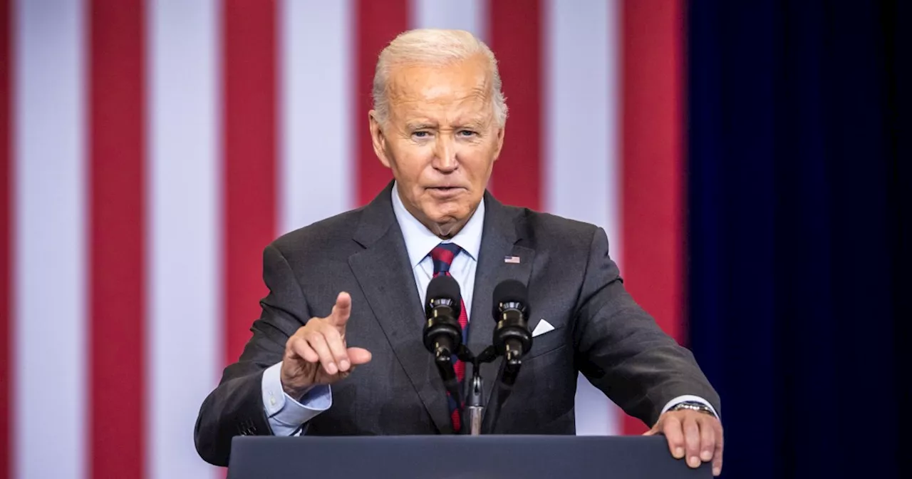 Biden says ‘lock him up’ in remarks about Trump