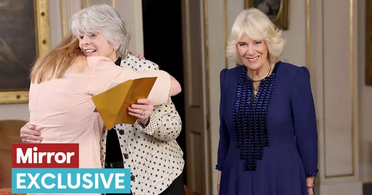 Brave domestic violence campaigner surprised by Queen Camilla in moving moment