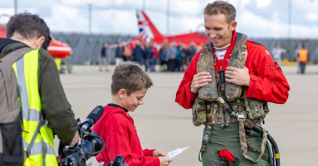 Red Arrows surprise aviation-obsessed boy with Pride of Britain Award