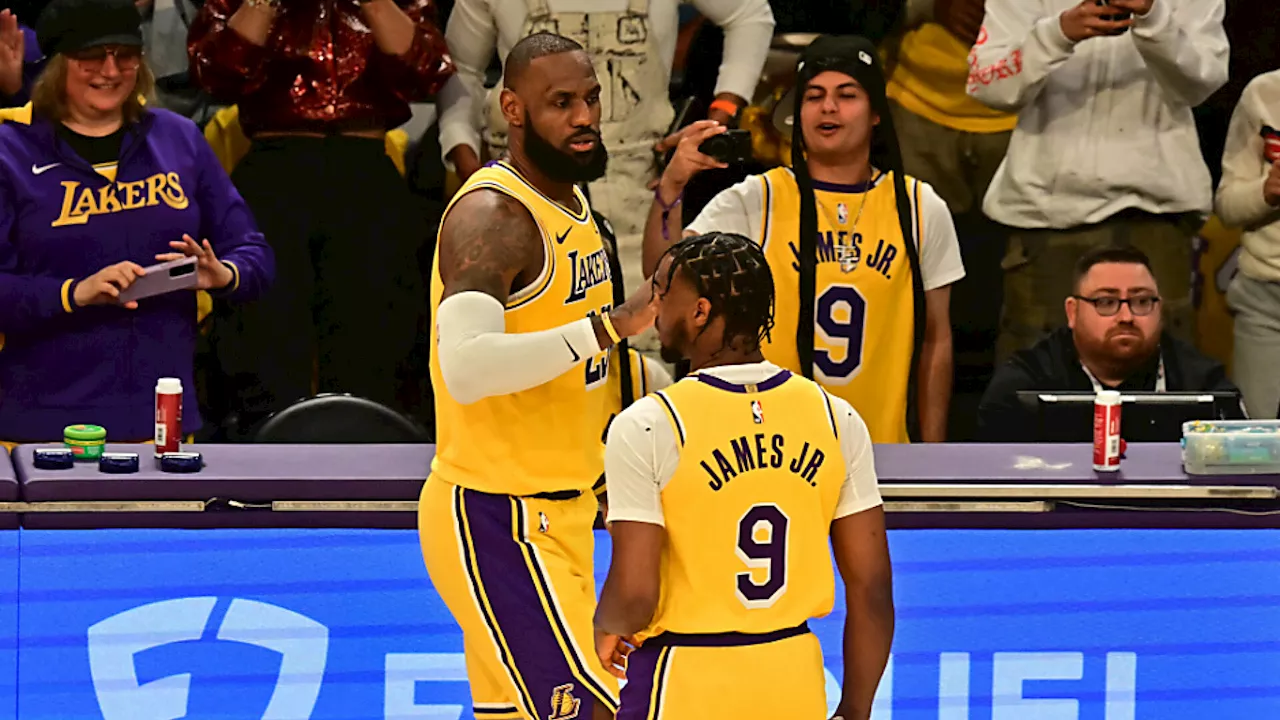 LeBron James und Sohn Bronny schreiben NBA-Geschichte