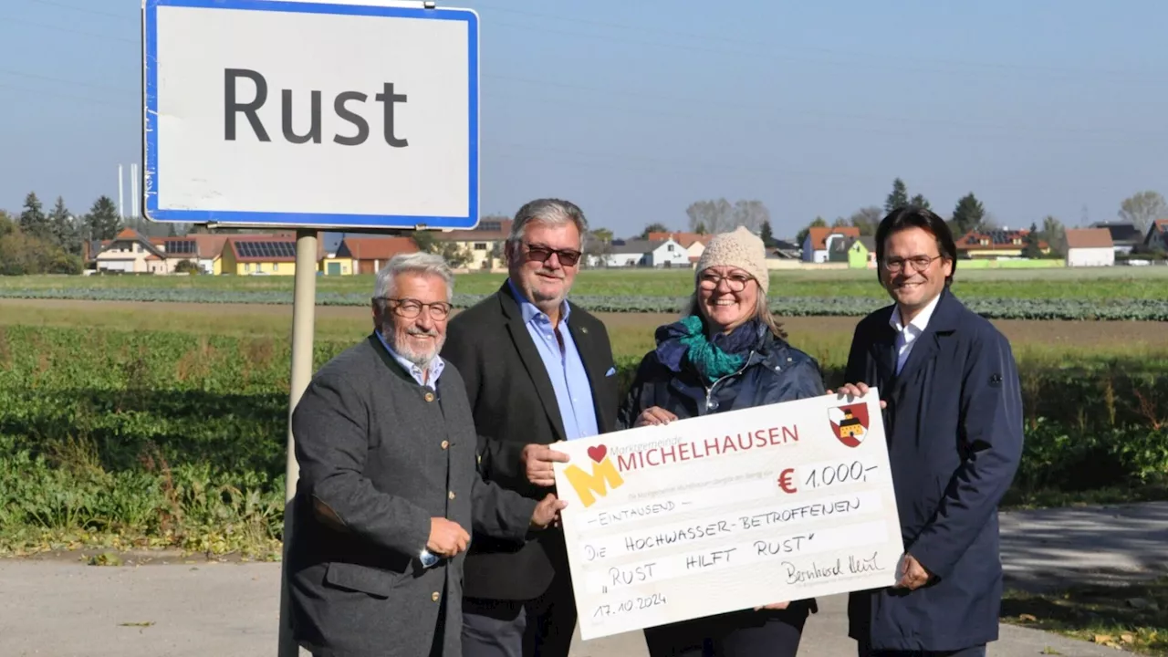 Rust hilft Rust: Spendenaktion für Hochwasser-Opfer in NÖ