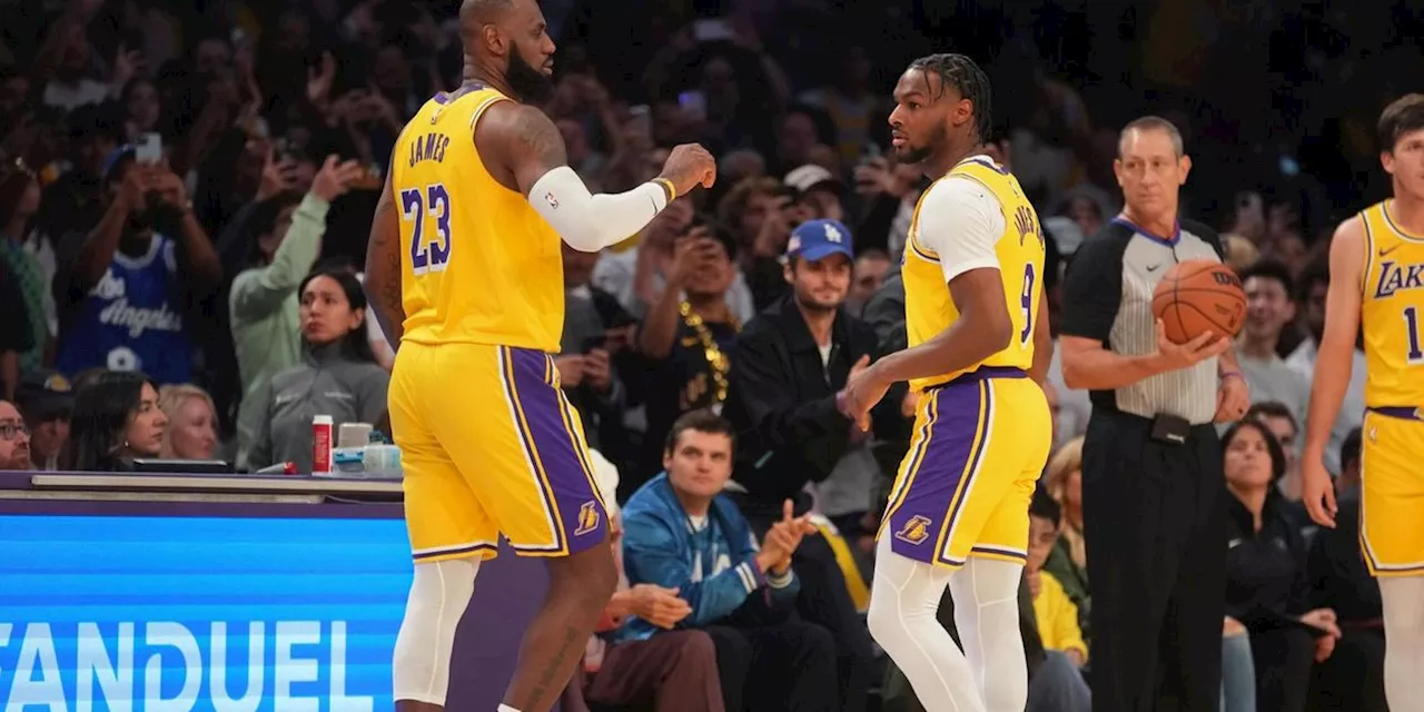 LeBron James und Sohn Bronny schreiben NBA-Geschichte