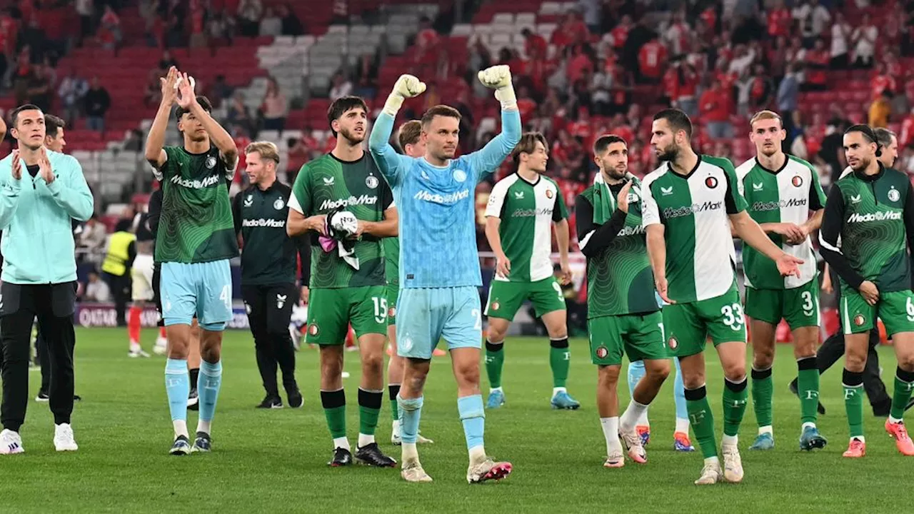 Branie bij Feyenoord na winst op Benfica: 'Door in Champions League en PSV inhalen'