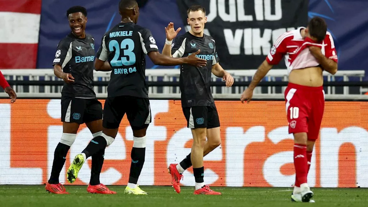 Brest dankzij prachtige volley langszij Leverkusen • Feyenoord op bezoek bij Benfica in Champions League