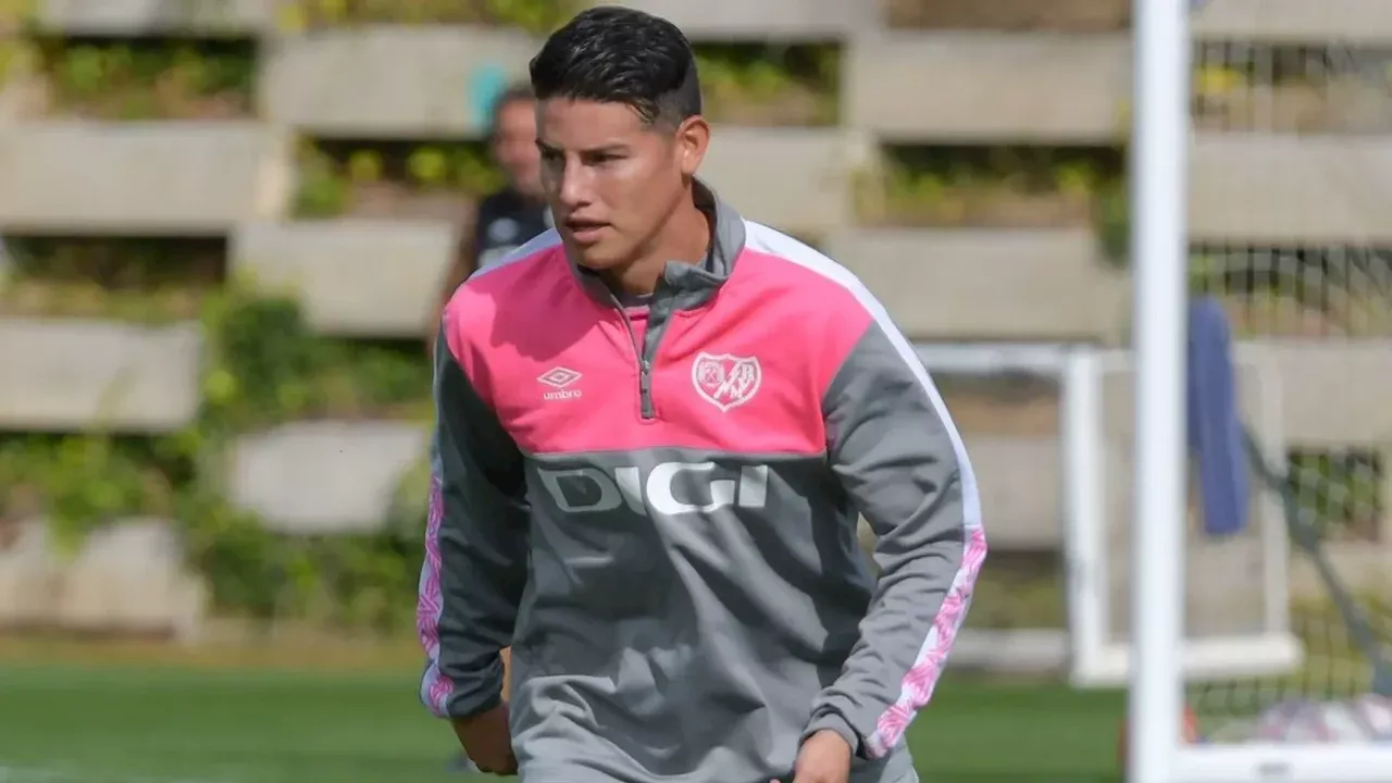 James Rodríguez: se conocieron nuevas noticias del jugador tras susto en enrtrenamiento con Rayo Vallecano