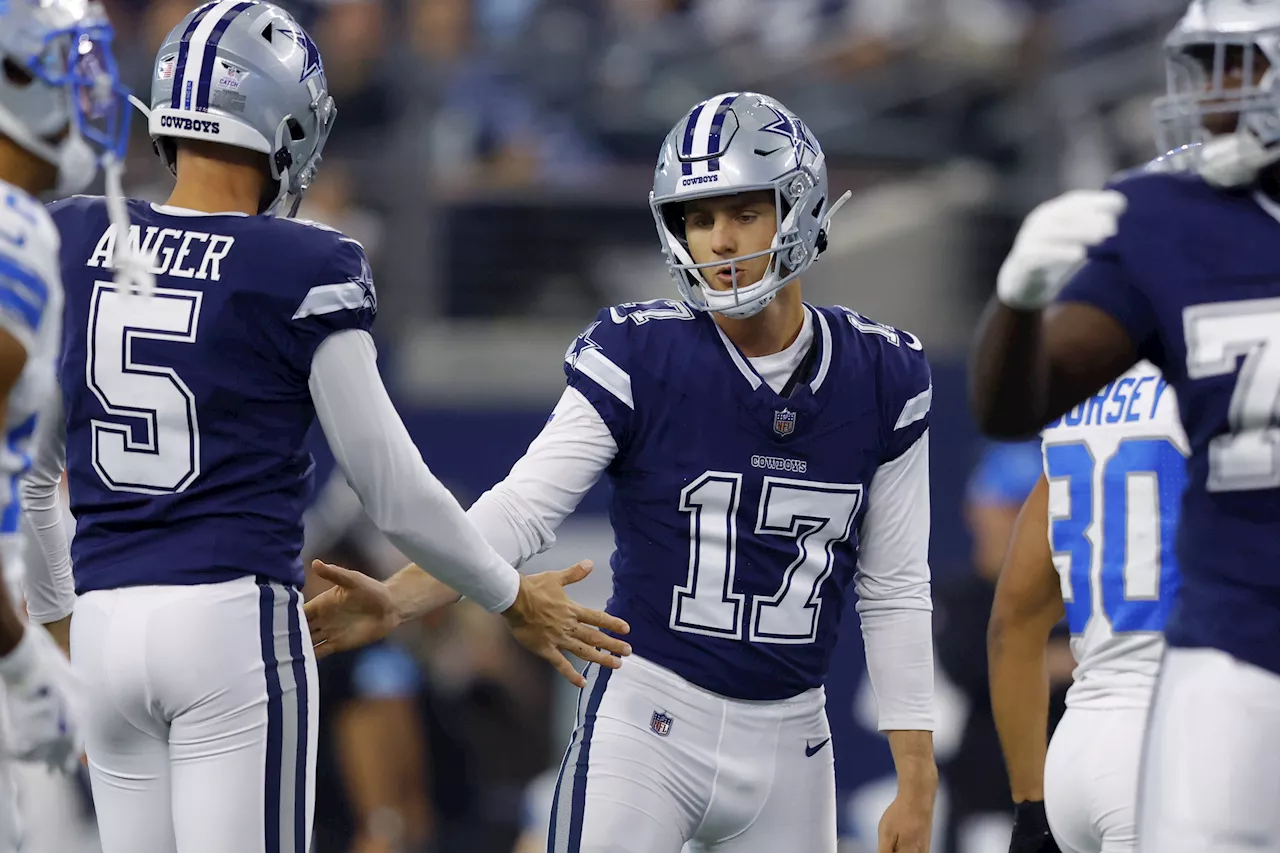 Cowboys kicker Brandon Aubrey misses practice for this unusual reason