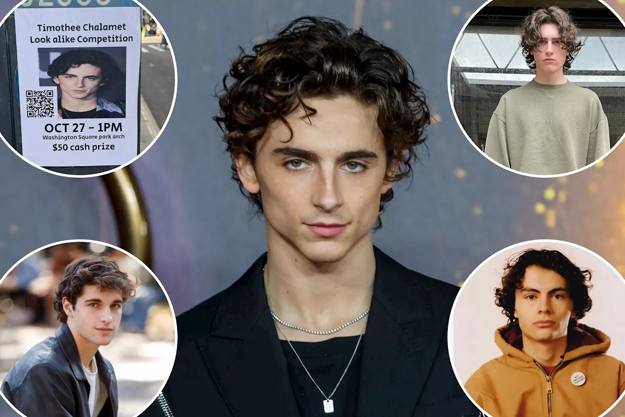  Meet 3 Timothée Chalamet doppelgängers entering NYC's mysterious look-alike contest: 'Everybody’s talking about it — it's a big deal'