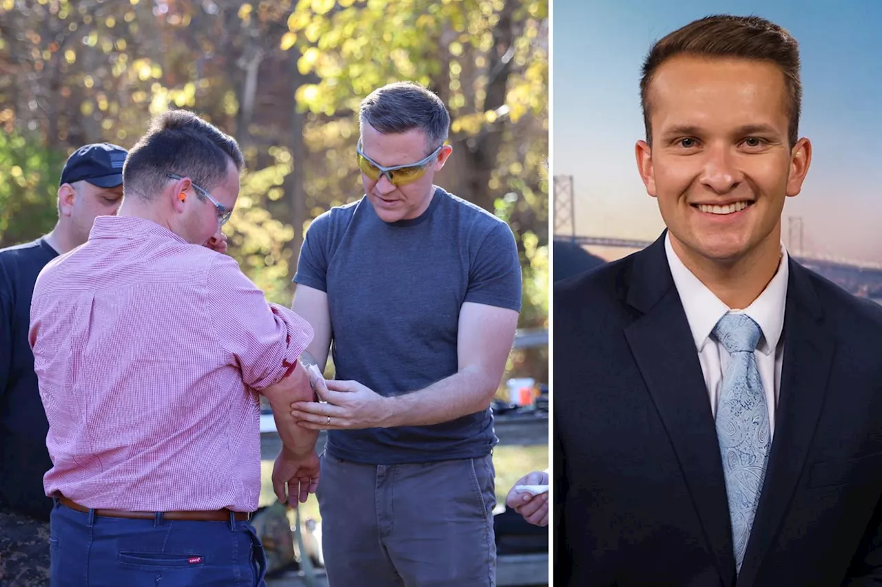 Missouri TV reporter hit by stray bullet fragment while covering Senate campaign event at shooting range