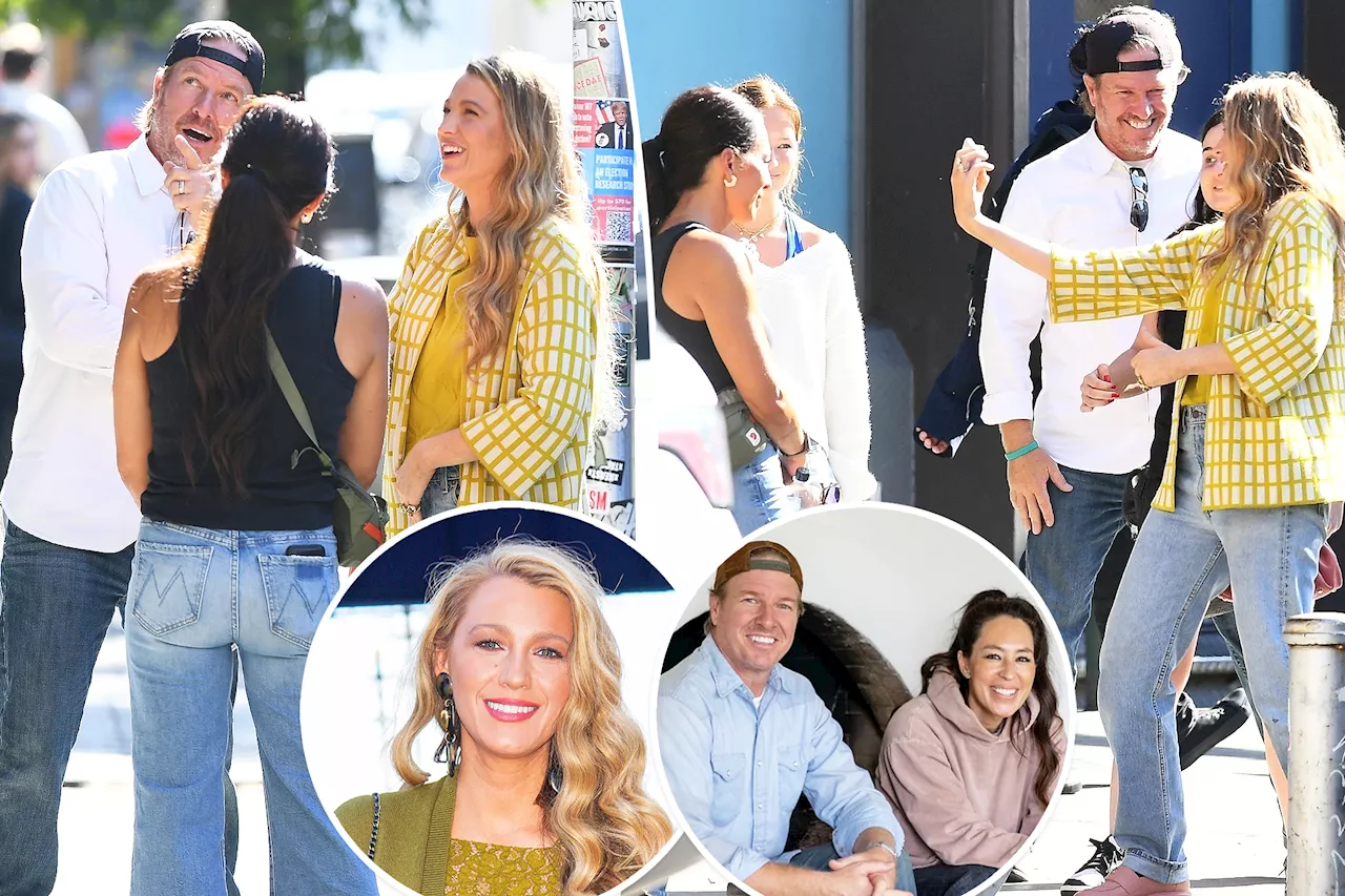 Blake Lively fangirls over HGTV power couple Chip and Joanna Gaines during NYC run-in