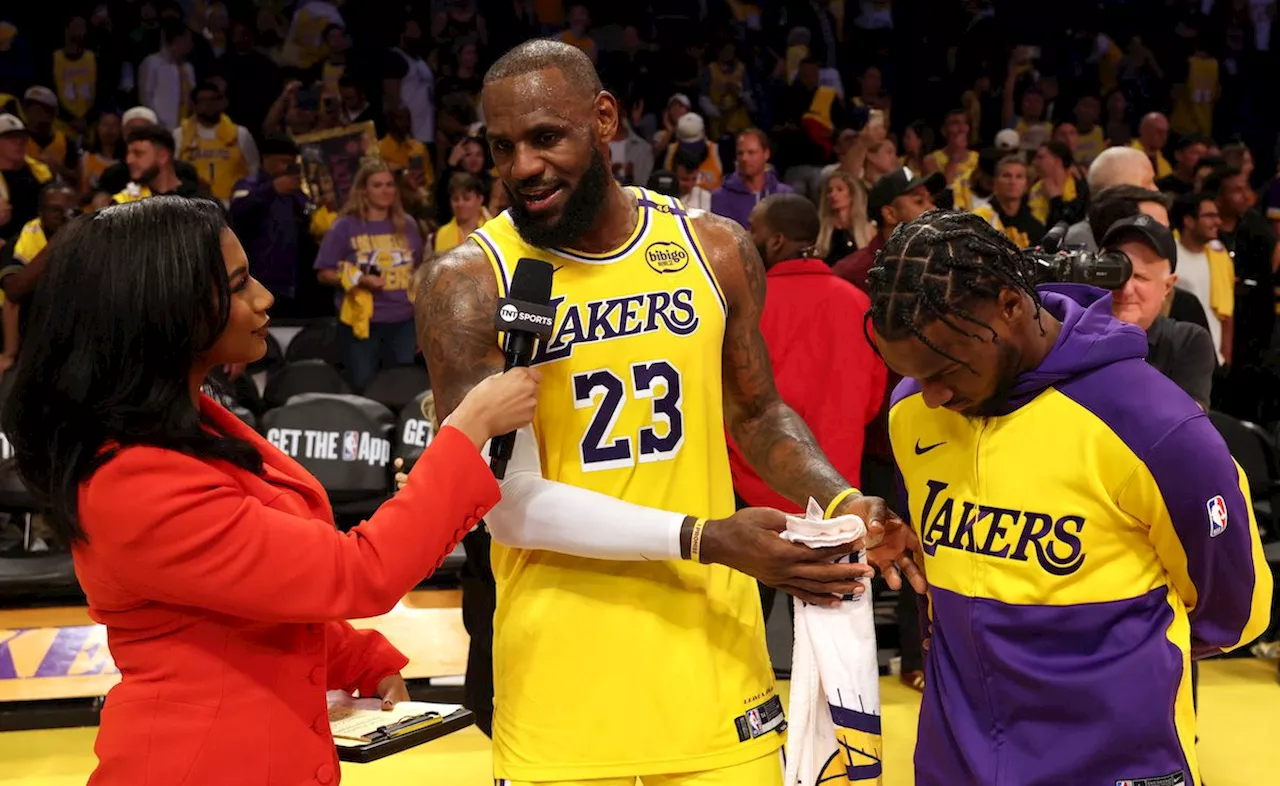 LeBron, Bronny James take floor as Lakers top Timberwolves